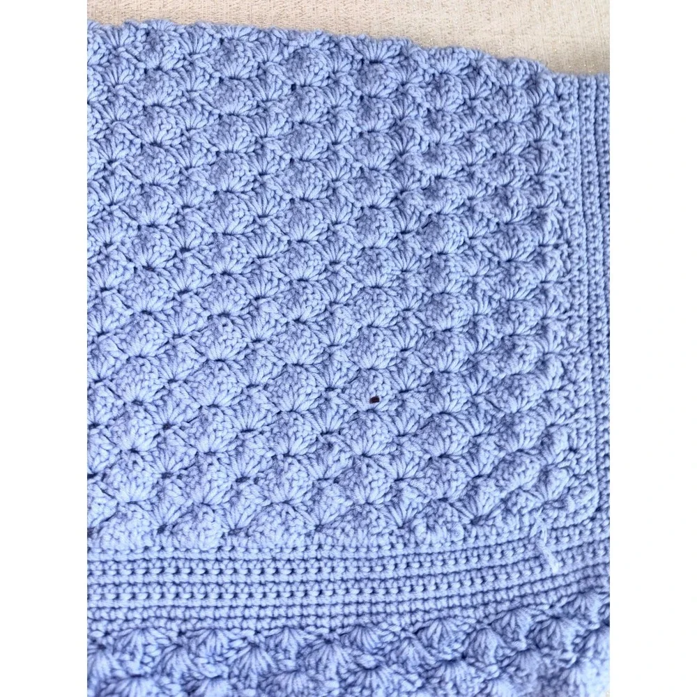 Handmade Crochet Baby Blanket 30 x‎ 30